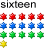 sixteen