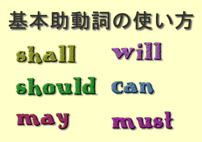 基本助動詞の使い方